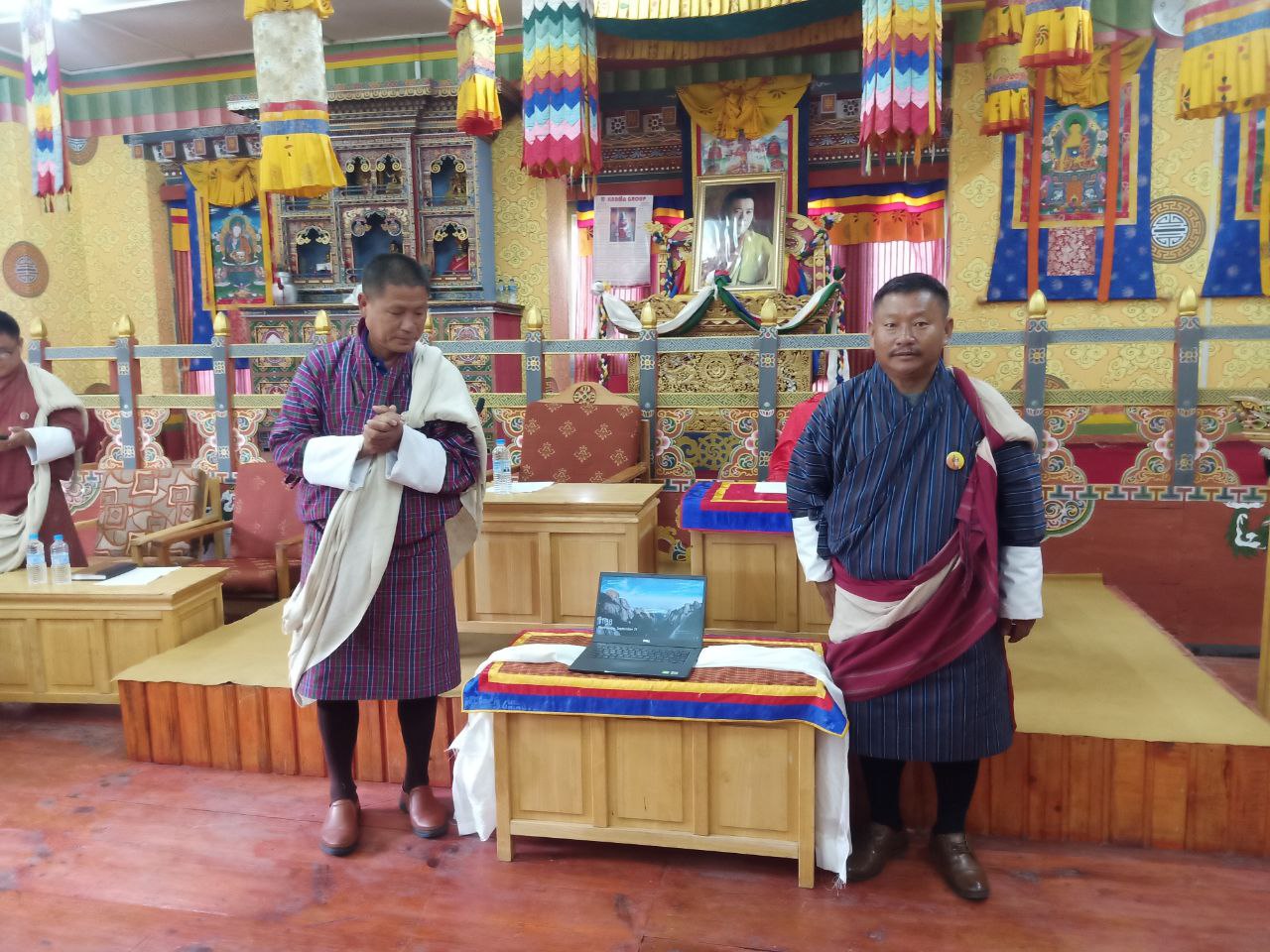 The handover ceremony of ‘The Project for Reconstruction of Irrigation Channels in Jamkhar Gewog, Trashiyangtse,’ under the Grant Assistance for Grassroots Human Security Projects (GGP) scheme was held online on September 21, 2022.