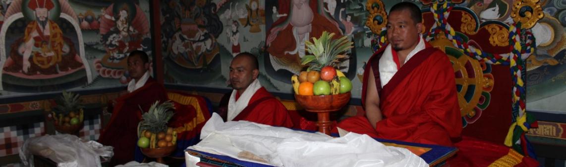 Lopen Pelden Dorji, Lopen Sonam Wangchuk and  Lopen Ugyen Wangdi( R to L)