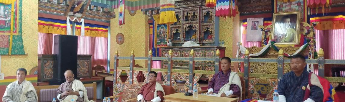 The handover ceremony of ‘The Project for Reconstruction of Irrigation Channels in Jamkhar Gewog, Trashiyangtse