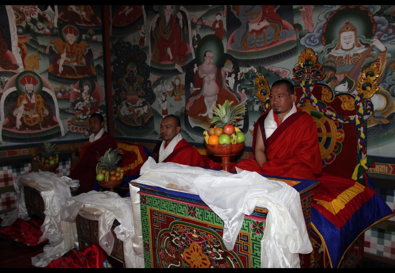 Lopen Pelden Dorji, Lopen Sonam Wangchuk and  Lopen Ugyen Wangdi( R to L)